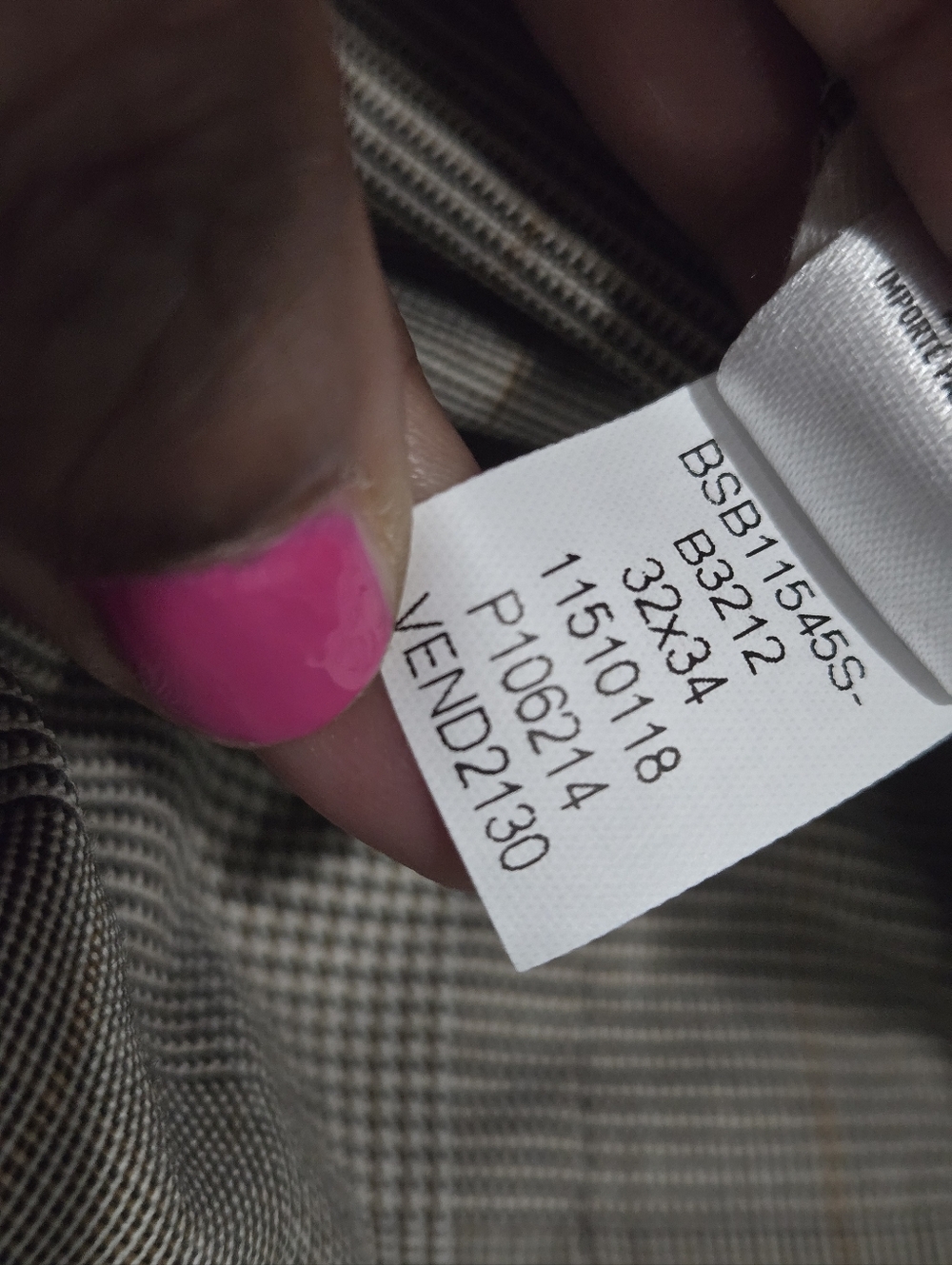 Bonobos Jetsetter Tan Glen Plaid Suit Italian Wool Blend Jacket 40S Pants 32x28 - Picture 15 of 16